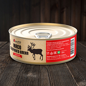 Превью Тушеное мясо северного оленя, комплект из 4-х банок