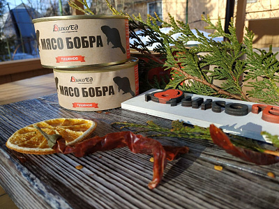 Превью Тушеное мясо бобра (тушенка из бобрятины)