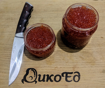 Фото Икра кеты среднесоленая замороженная (500 г.)