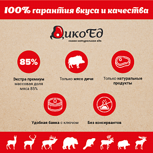 Превью Тушеное мясо лося (тушенка из лосятины)