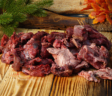 Обрезь мяса кабана для собак