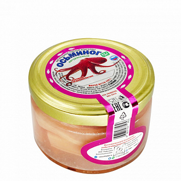 Фото Осьминог натуральный (кусочки, в солевом растворе)