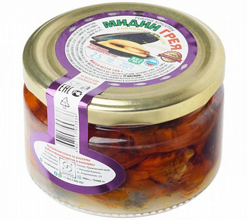 Фото Мидии грея копченые в масле