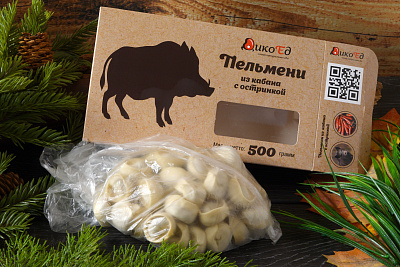 Превью Пельмени из кабана с остринкой 500 г.